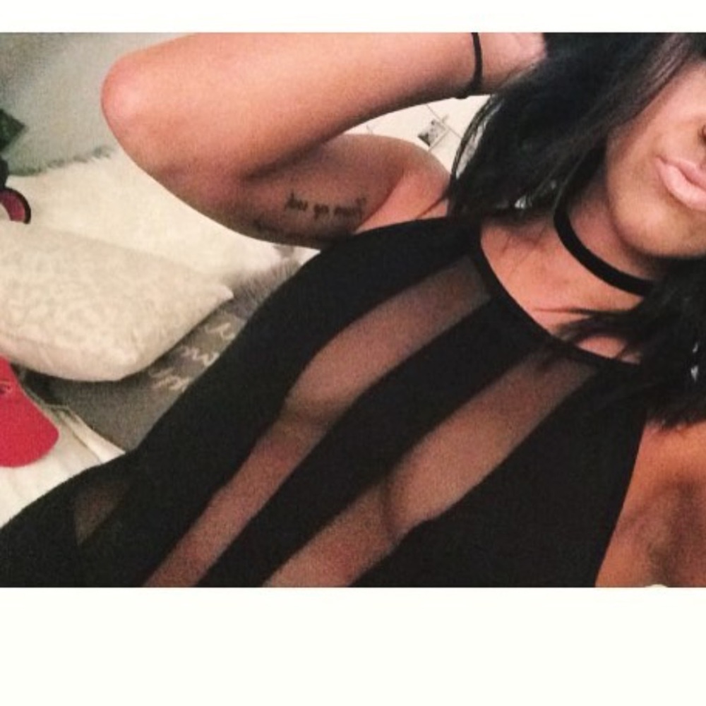 Sexy black bodysuit